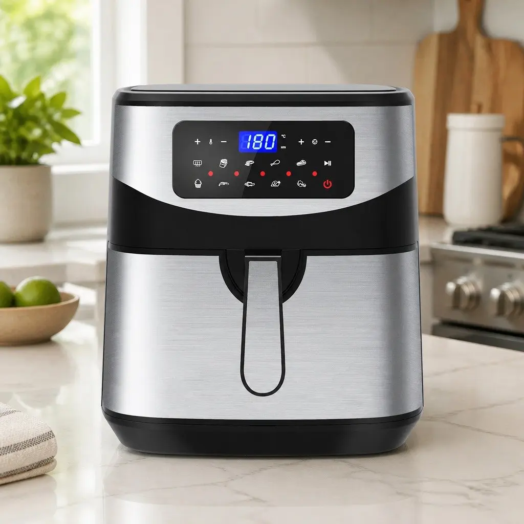 Digital Air Fryer Large Capacity 12L Touch Screen Timer Temperature Control