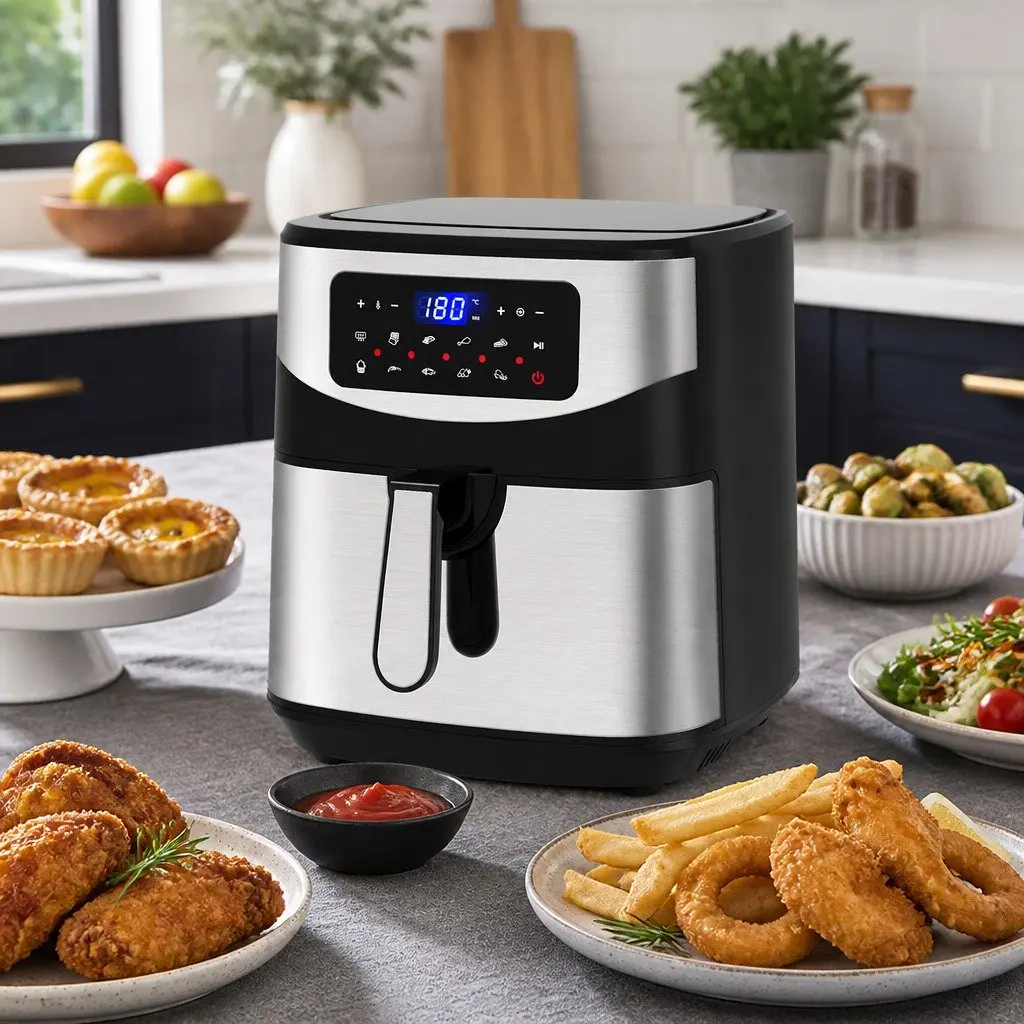 Digital Air Fryer Large Capacity 12L Touch Screen Timer Temperature Control