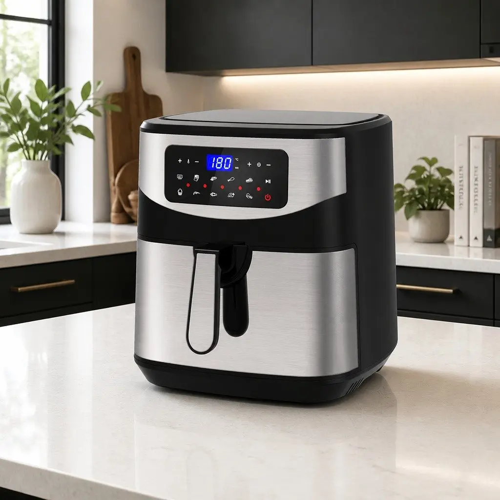 Digital Air Fryer Large Capacity 12L Touch Screen Timer Temperature Control