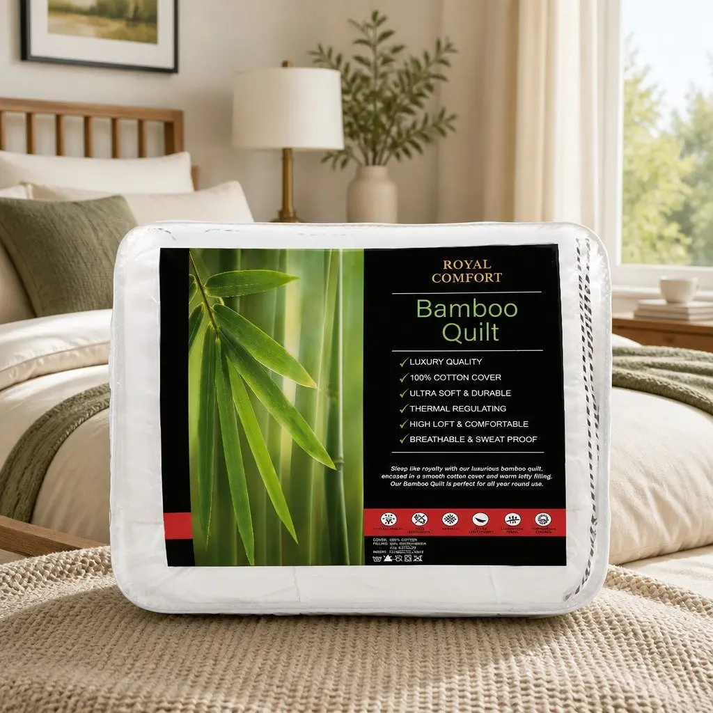 Bamboo Blend Quilt Lightweight King Size 250GSM Breathable Doona Bedding