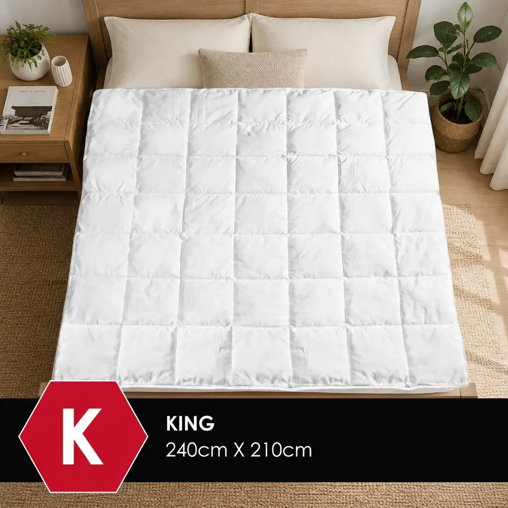 Bamboo Blend Quilt Lightweight King Size 250GSM Breathable Doona Bedding