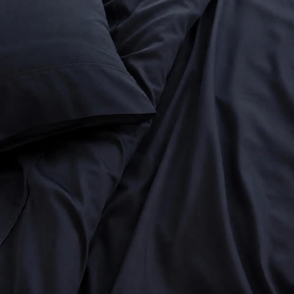 Queen Sheet Set Charcoal Soft Bamboo Cotton Blend 1000TC