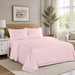 Discover Comfort with This Soft Pink Queen Sheet Set