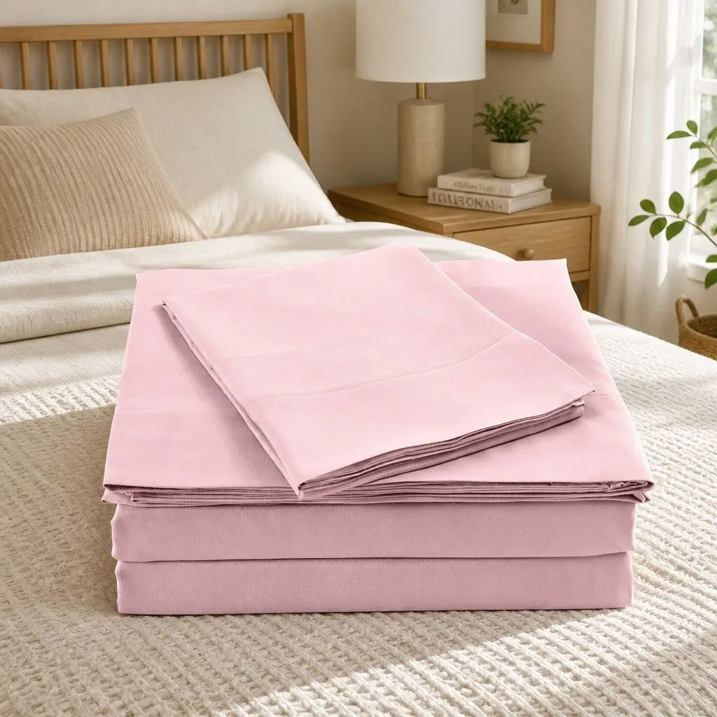 Bamboo Blended Sheet Set Soft Comfort Queen Size 1000 Thread Count