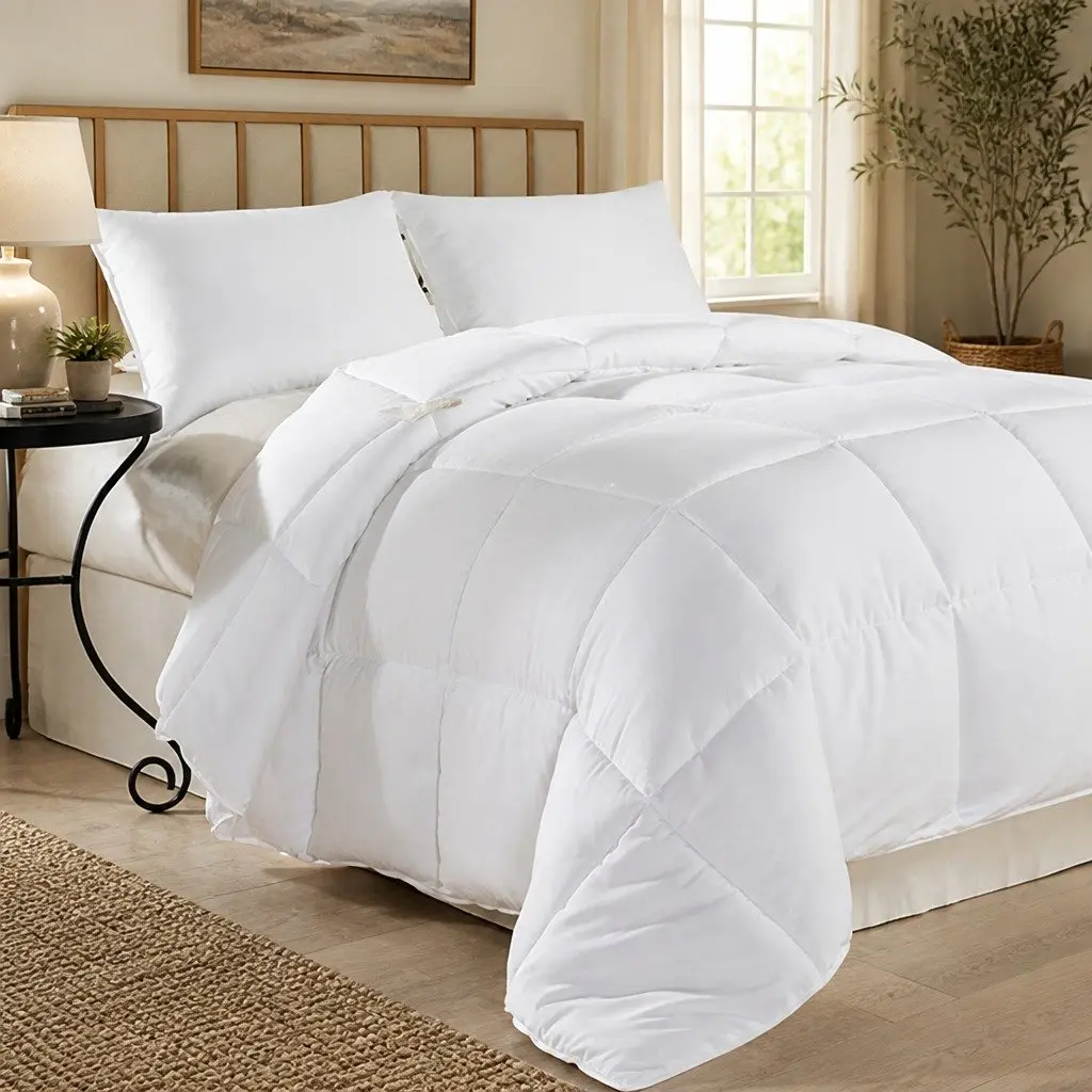 Duck Feather Down Quilt Ultra Soft Cotton Double 500GSM 95% Feather 5% Down