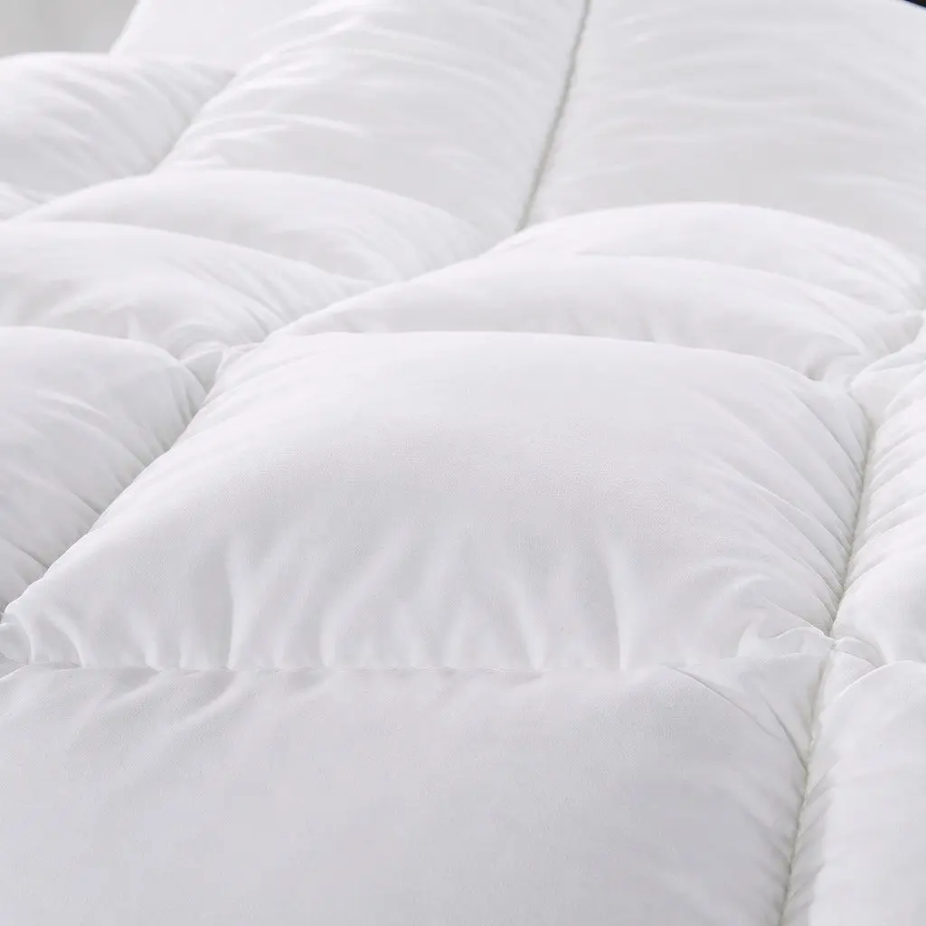 Duck Down Quilt All Season 233TC Cotton Cover 500GSM Single Size Baffle Box