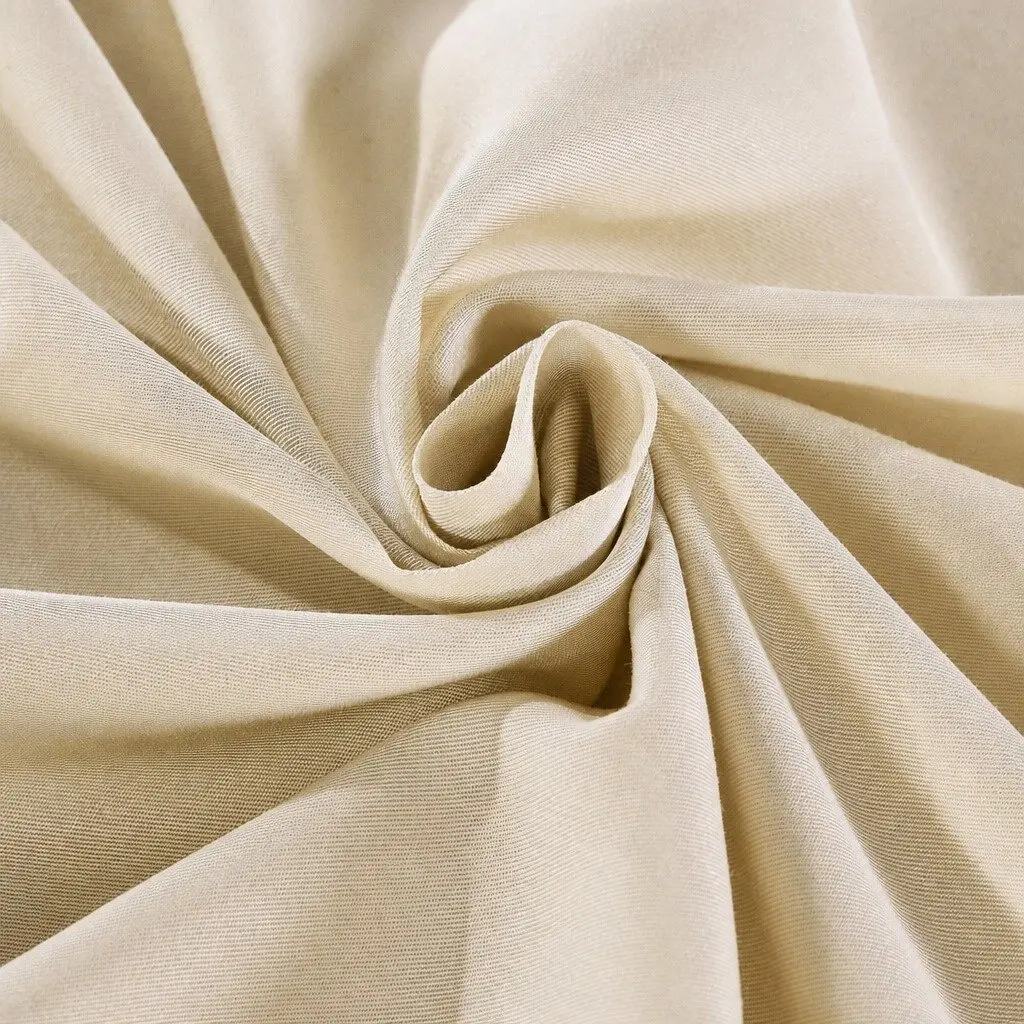 Double Bed Sheet Set 1000TC Bamboo Blend Dark Ivory Fitted Flat Pillowcases