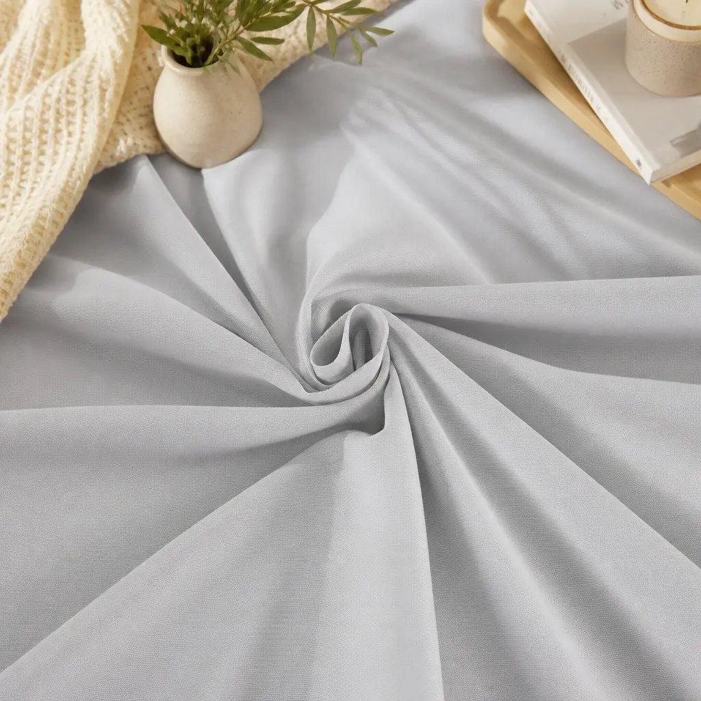 Bamboo Blend Sheet Set Double Bed Flat Fitted Pillowcases Warm Grey 1000TC