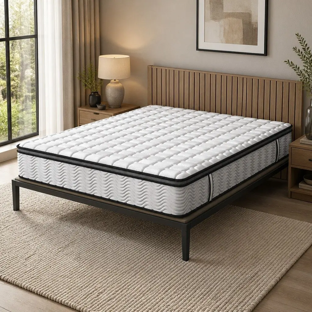 Pocket Spring Mattress Medium-Firm 5-Zone Support King Single Latex Foam