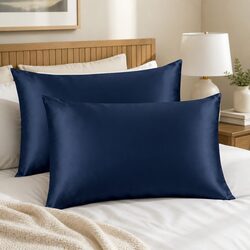 Your Sleep Just Got Better with Navy Silk Pillowcases