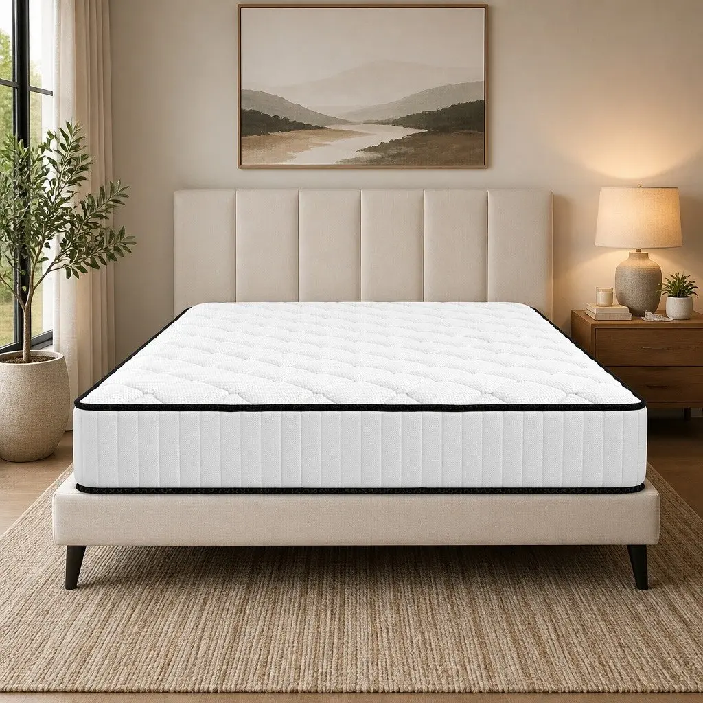Single Mattress Bonnell Spring 5-Zone Medium-Firm Pressure Relief Support Foam
