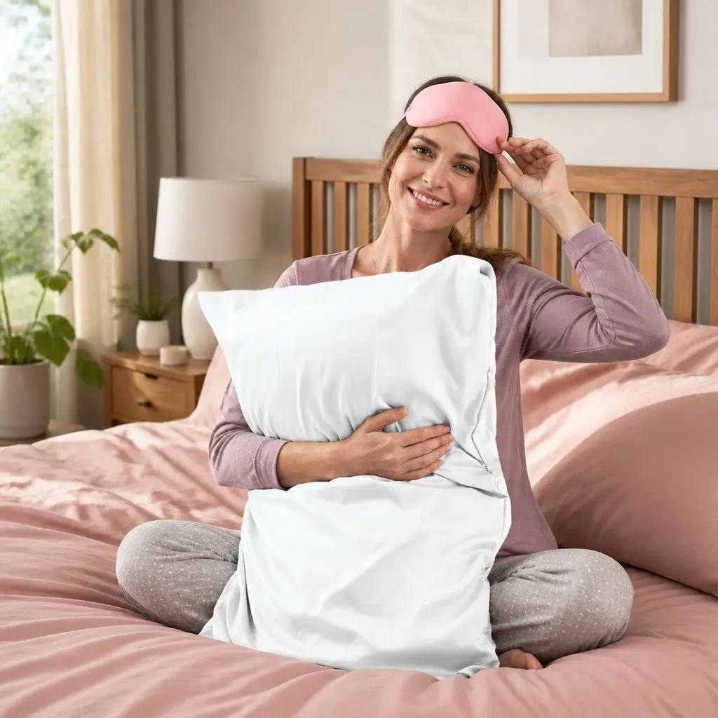 Silk Pillowcase Mulberry Dual-Sided 51cm x 76cm Luxury Bedding