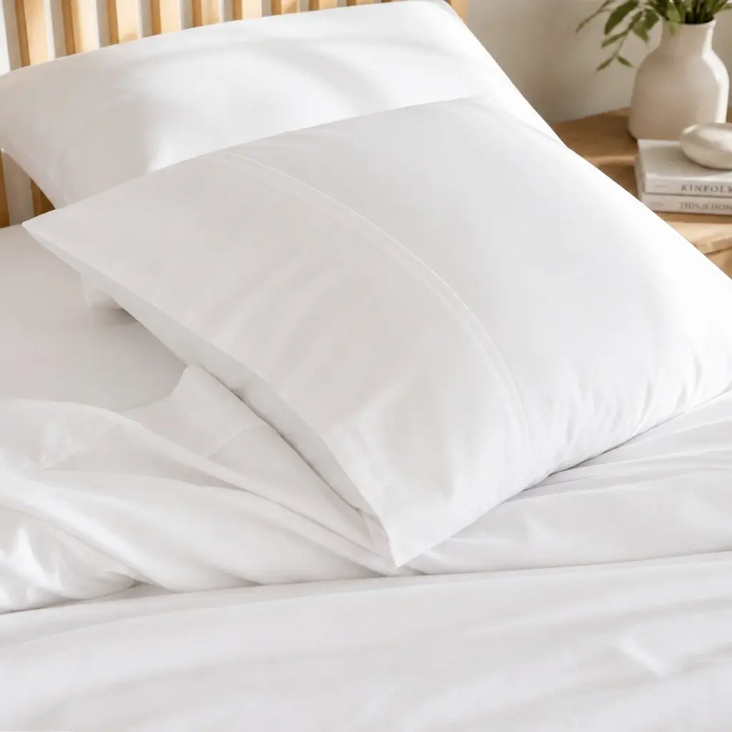 Queen Bamboo Cotton Sheet Set 1000TC White