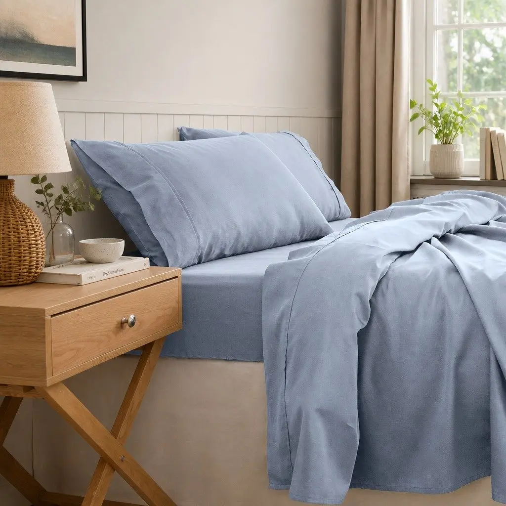 King Size 1000TC Bamboo Cotton Sheet Set
