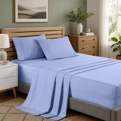 Queen Bamboo Cooling Sheet Set 2000TC Moisture-Wicking Breathable Bedding