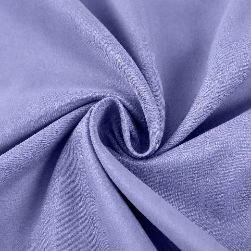 Queen Bamboo Cooling Sheet Set 2000TC Soft Bedding Mid Blue