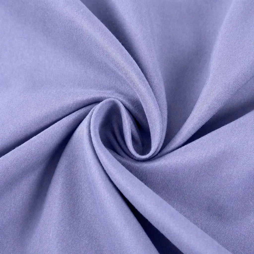 Bamboo Cooling Sheet Set 2000TC Single Bed Mid Blue Fitted Flat Sheets Pillowcase