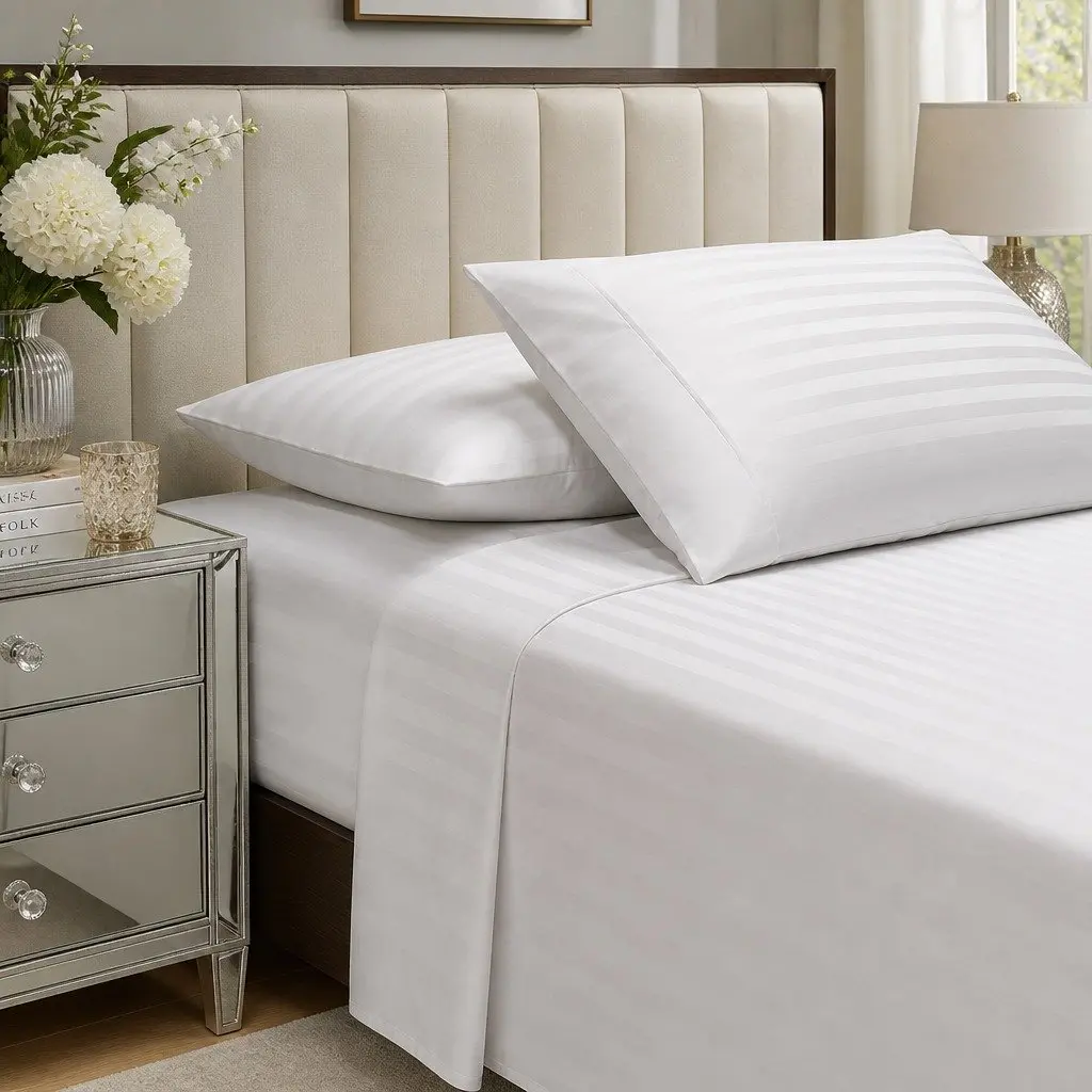 King Damask Stripe Sheet Set