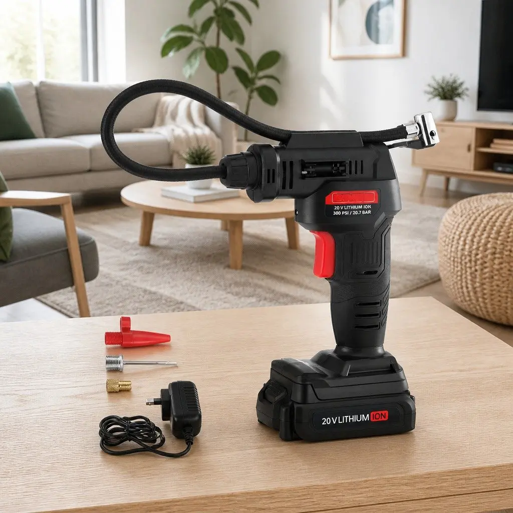 Cordless Air Compressor Portable Tyre Inflator 20V 120PSI