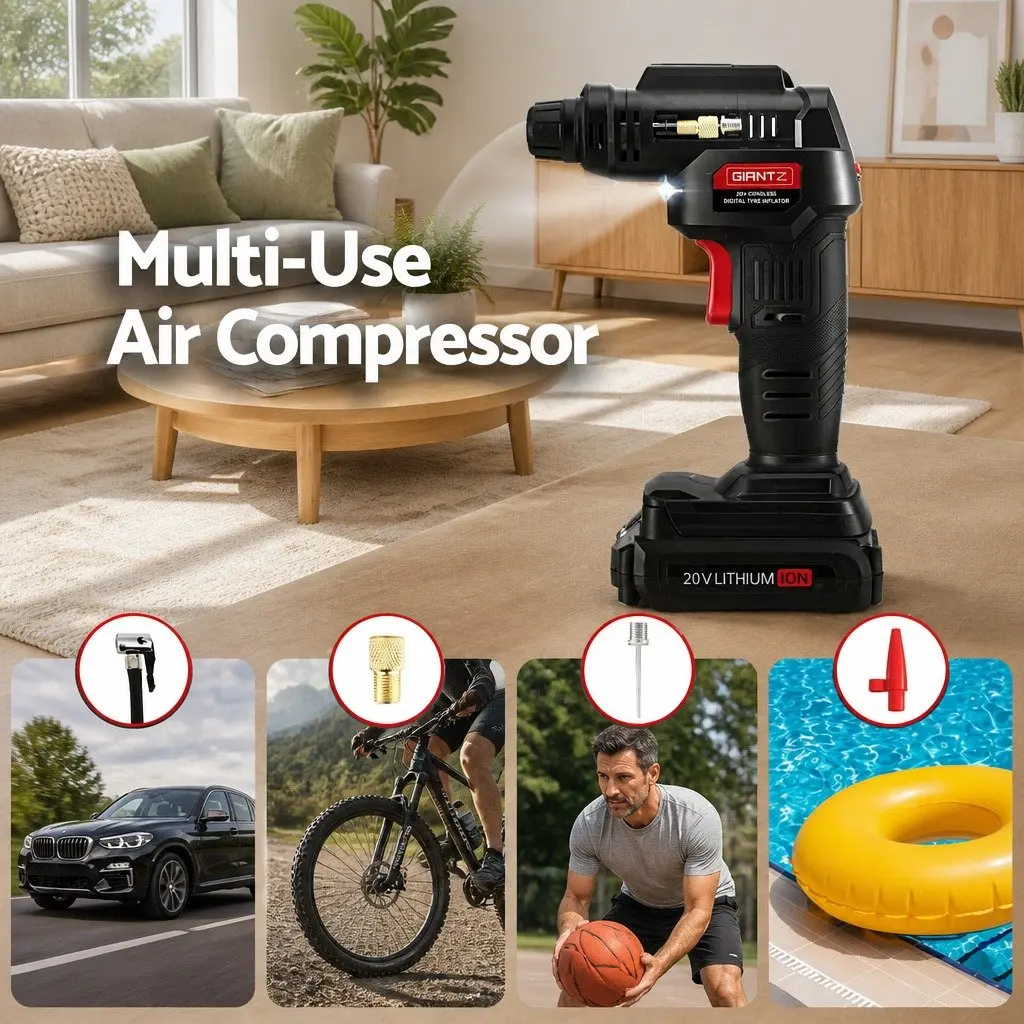 Cordless Air Compressor Portable Tyre Inflator 20V 120PSI