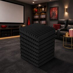 Acoustic Foam Wedge Panels 40pcs 30x30x5cm Sound Absorption Studio Proofing