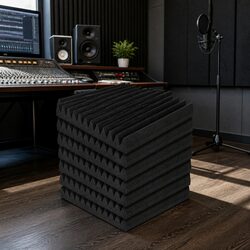 Friendly Acoustic Foam Wedge Tiles - 60 Pack