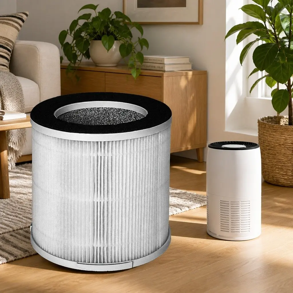 Replacement Filter Air Purifier 3-Layer HEPA Photocatalyst System 17cm Diameter 15cm Height
