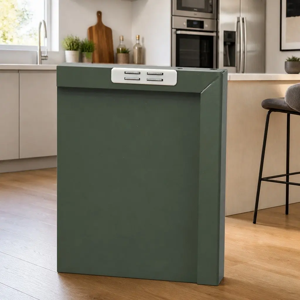 Metal Buffet Sideboard Adjustable Shelf Green 100cm x 40cm x 64cm