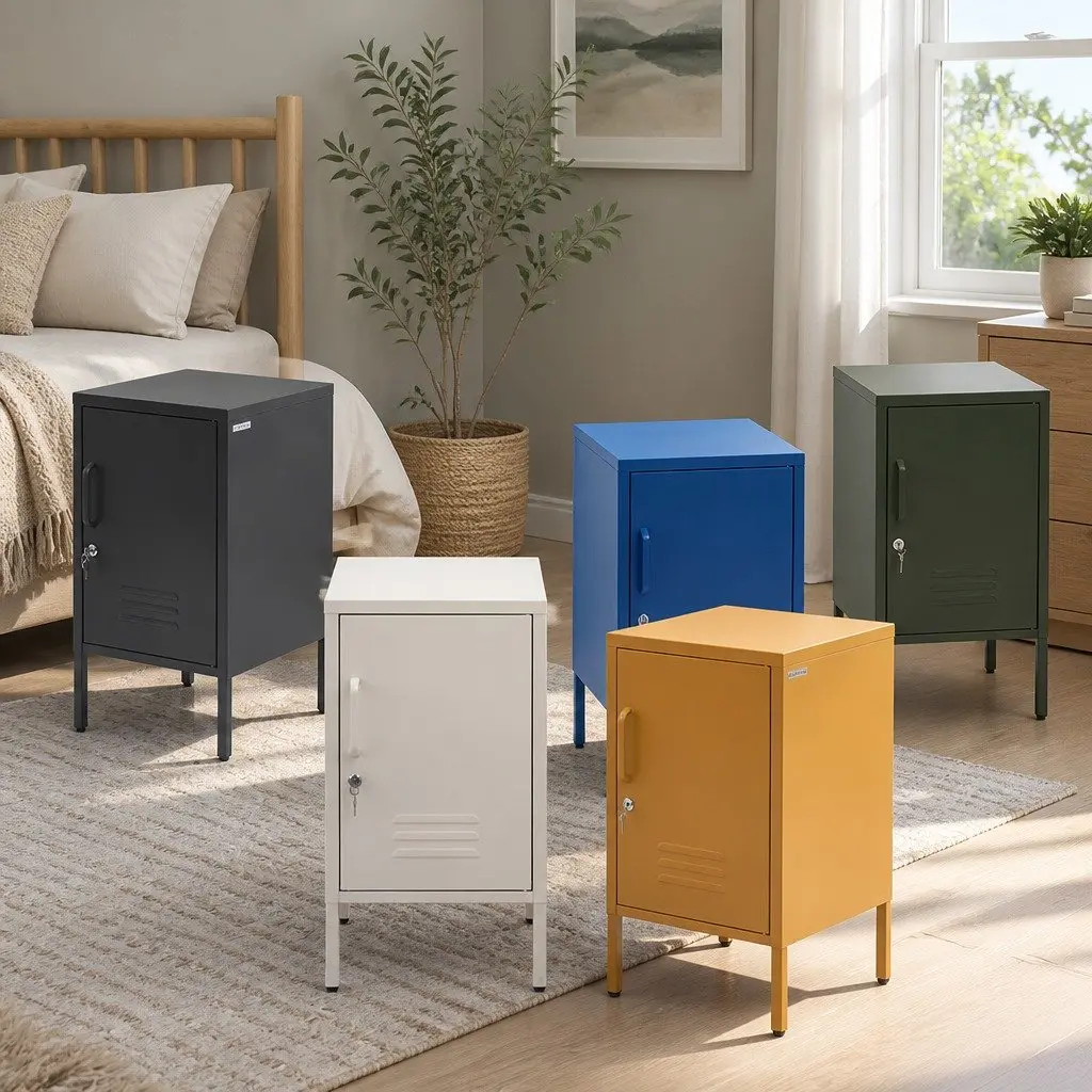 Blue Metal Cabinet for Storage Solutions