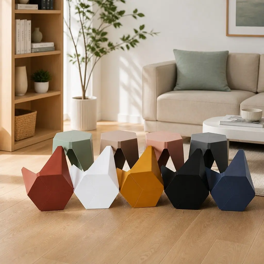 Set of 2 Puzzle Bar Stools