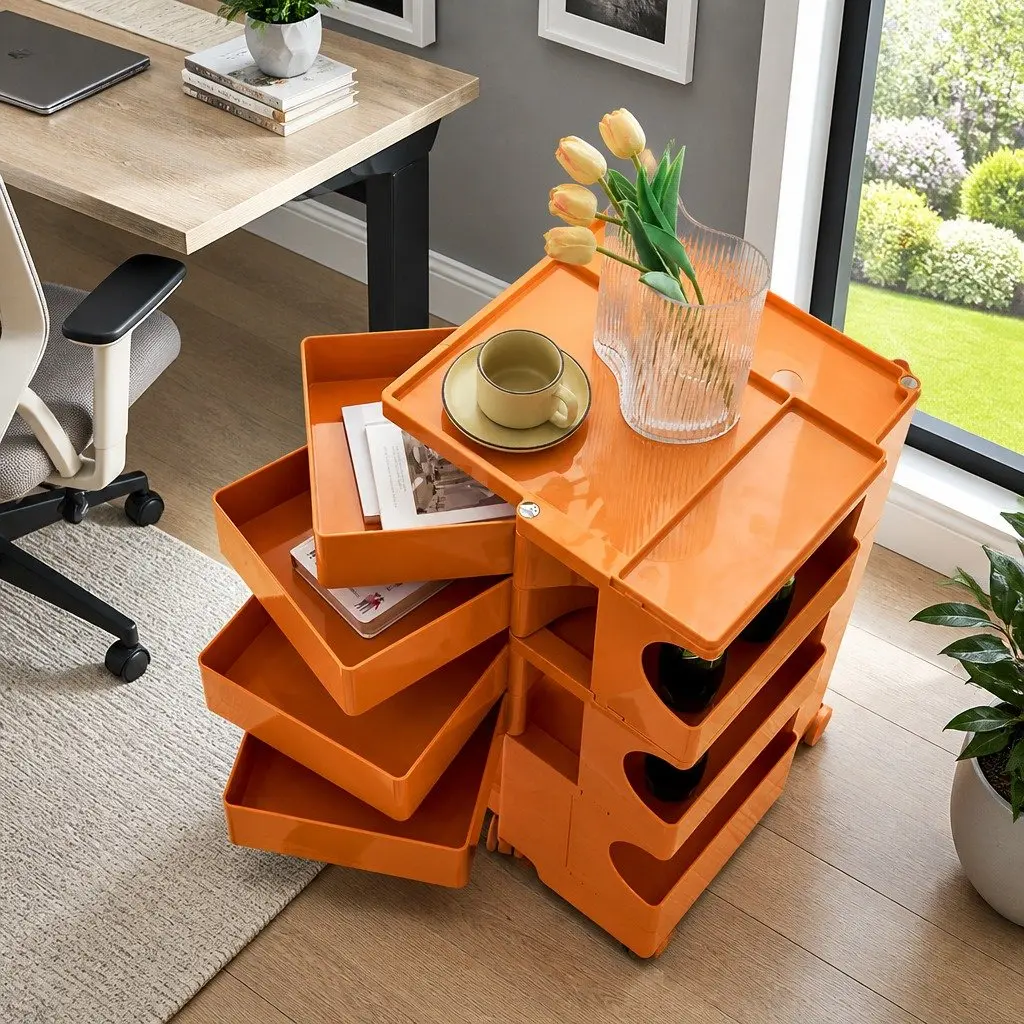 5 Tier Storage Trolley for Home Organization