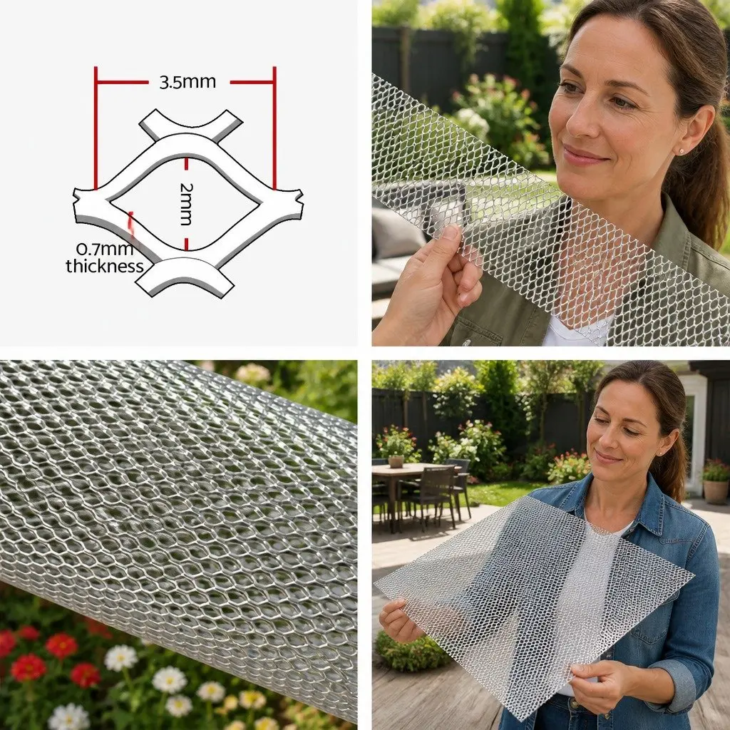 Gutter Guard Aluminium Mesh 100x20cm Silver Leaf Debris Protection 60M