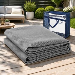 Enjoy Comfortable Camping with Our Grey Annex Matting 3M x 2.5M