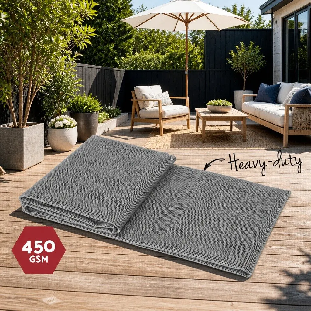 Caravan Matting Heavy-duty Grey 4M x 2.5M Breathable Non-slip Mesh Outdoor