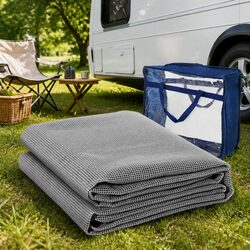Annex Matting Floor Mats 5M x 2.5M Mesh Caravan Camping Grey Non-Slip Breathable