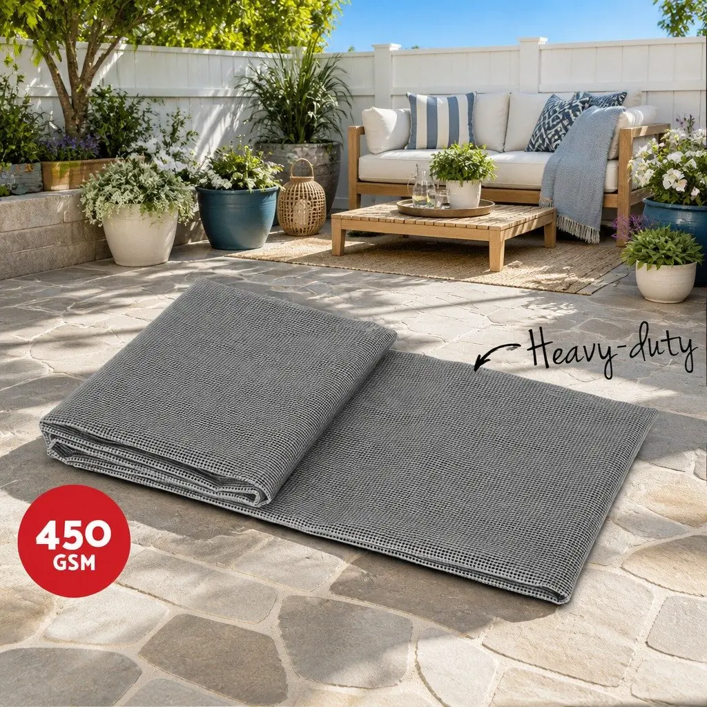 Caravan Matting Non-Slip Breathable 5M x 2.5M Grey