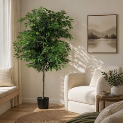 180cm Artificial Ficus Tree Indoor Outdoor Decorative Fake Plant Lifelike