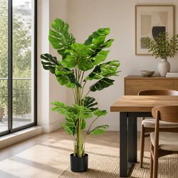 Artificial Monstera Tree 140cm Indoor Decorative Faux Plant Tropical Home