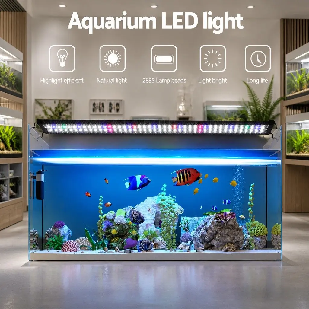 Aquarium LED Light Full Spectrum 90CM Adjustable 5 Color