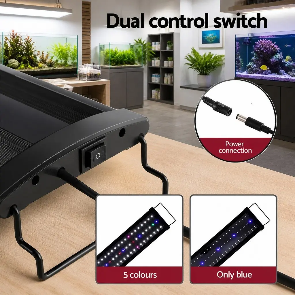 Aquarium LED Light Full Spectrum 90CM Adjustable 5 Color