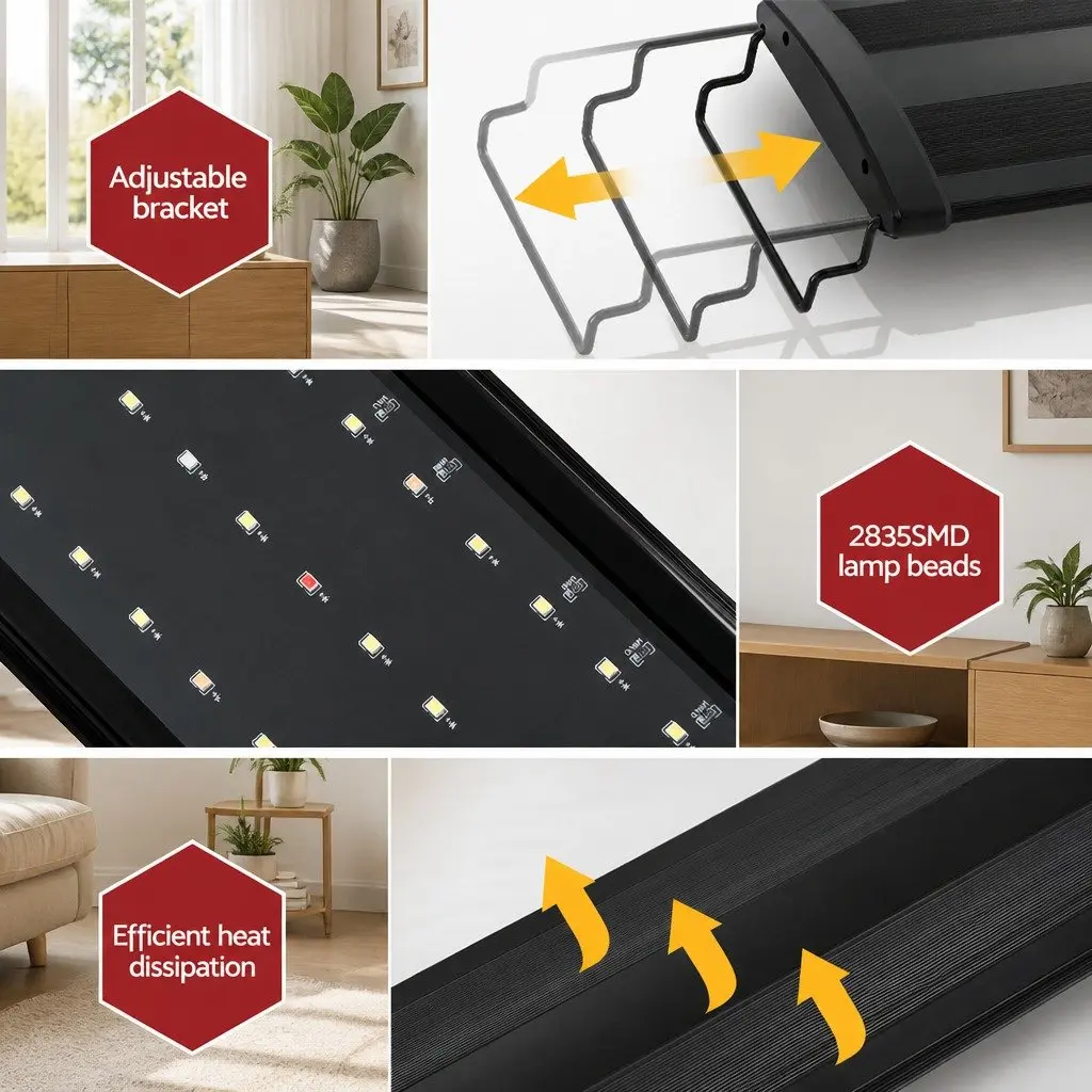 Aquarium LED Light Full Spectrum 90CM Adjustable 5 Color