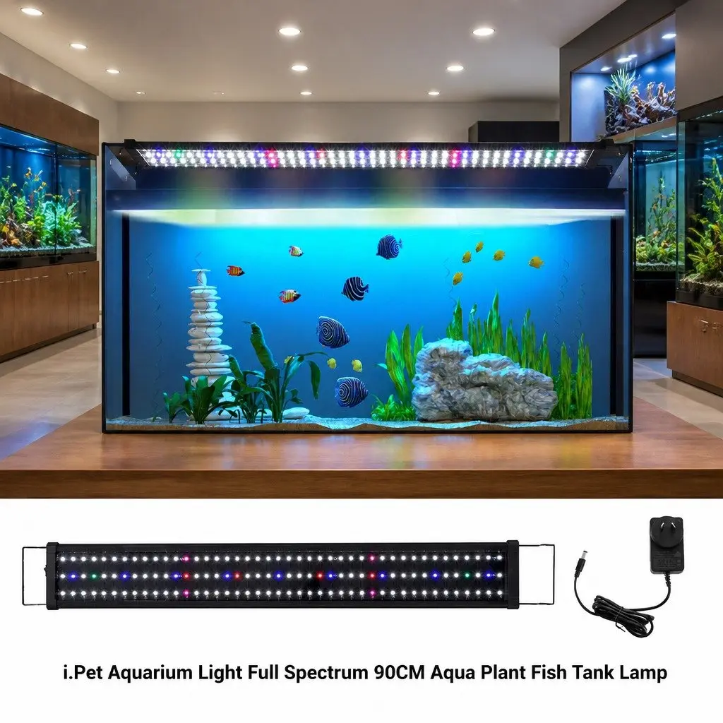 Aquarium LED Light Full Spectrum 90CM Adjustable 5 Color