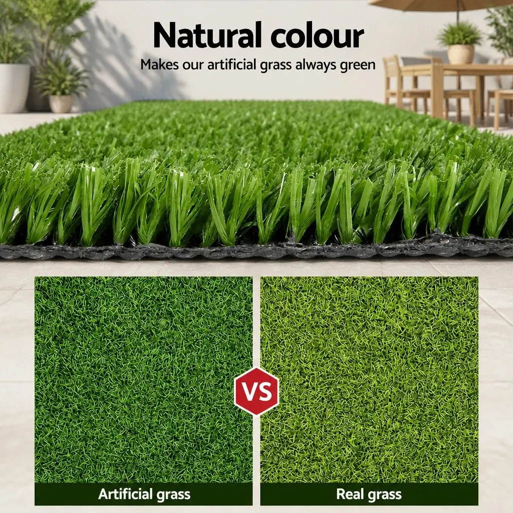 Artificial Grass Synthetic Turf Olive Green 2M x 5M 10mm Pile Height