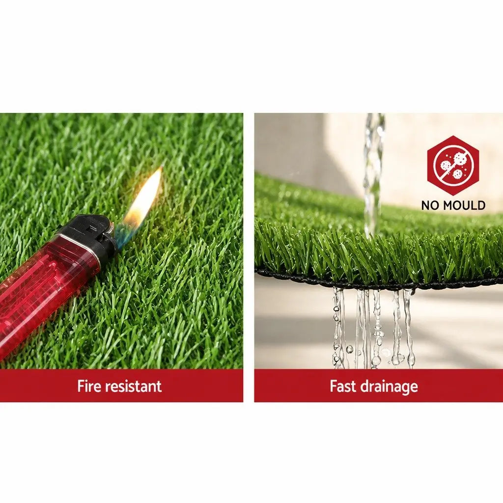 Artificial Grass Synthetic Turf Olive Green 2M x 5M 10mm Pile Height