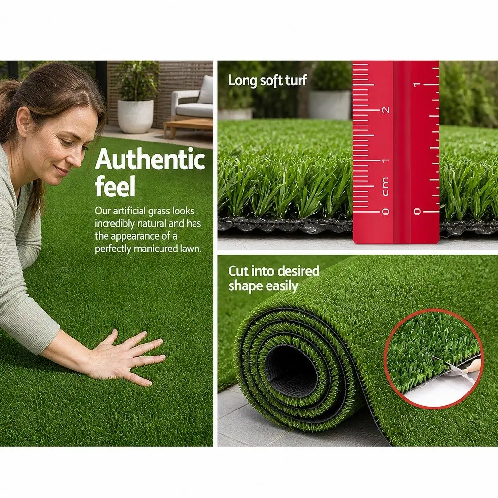 Artificial Grass Synthetic Turf Olive Green 2M x 5M 10mm Pile Height