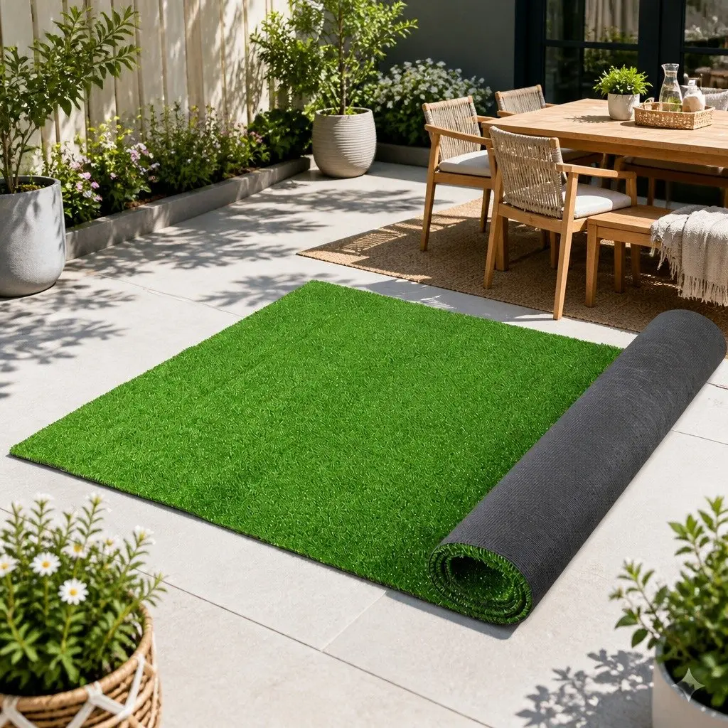 Artificial Grass Synthetic Turf Olive Green 2M x 5M 10mm Pile Height