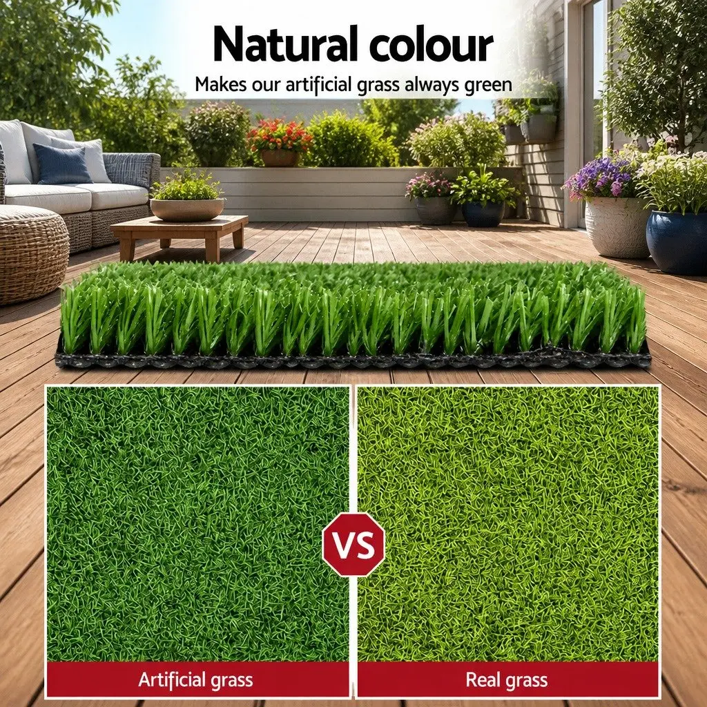 Artificial Grass Synthetic Turf Realistic Olive 2x5m