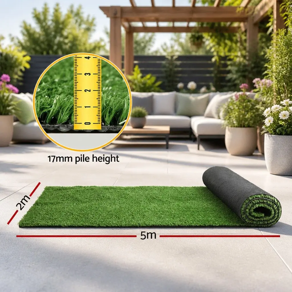Olive Green Synthetic Turf 2m x 5m