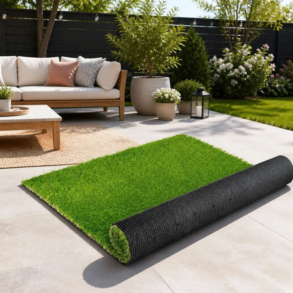Synthetic Grass Artificial Turf 20mm Pile 1m Wide Roll