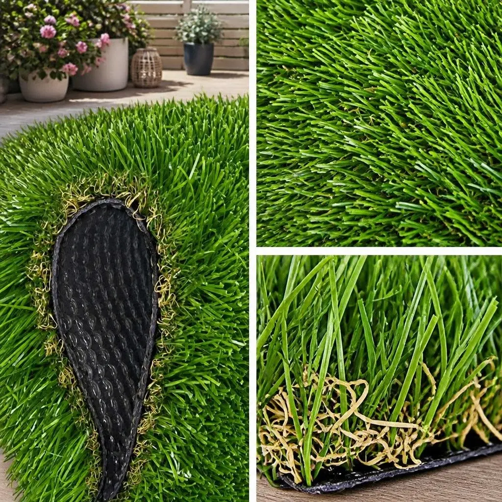 Synthetic Artificial Grass Turf 20mm Pile 2m x 5m Four-Tone Lawn Garden Outdoor